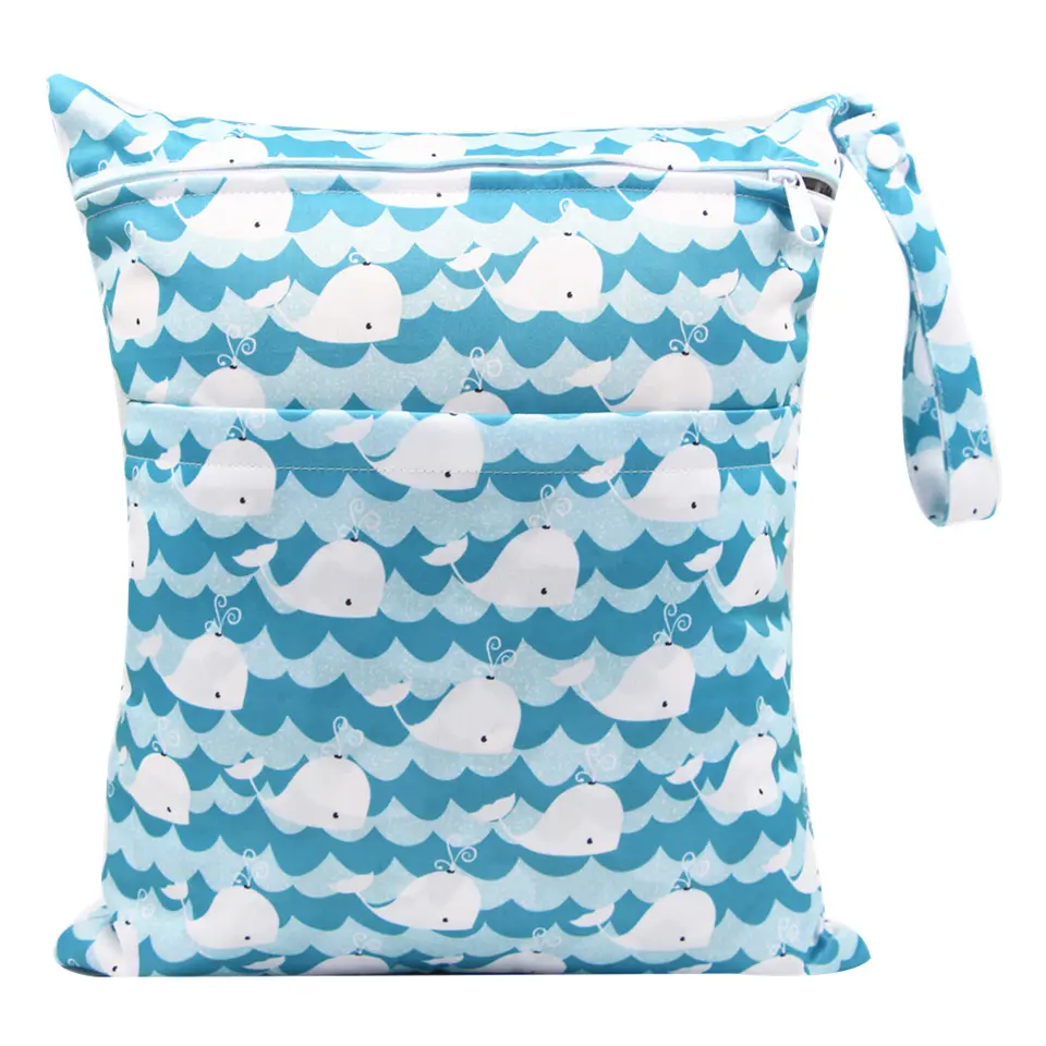 Wetbag – Waterdichte Luiertas (Walvissen)