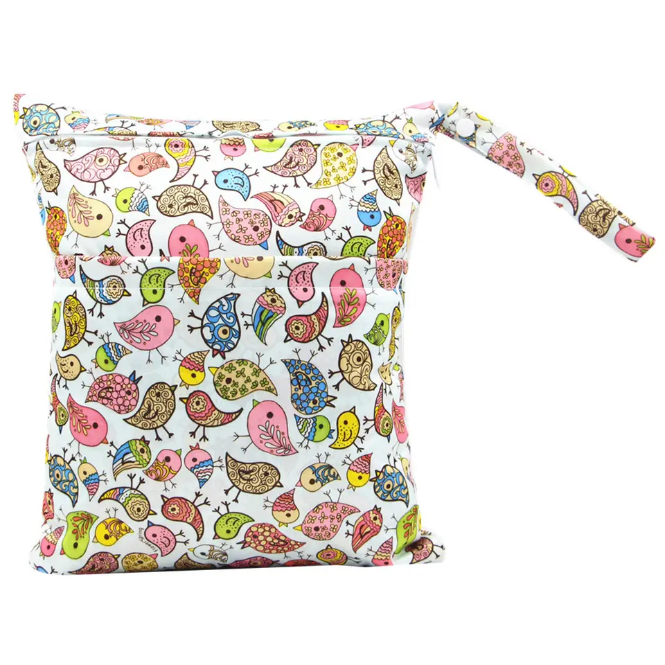 Wetbag – Waterdichte Luiertas (Paisley / Vogels)
