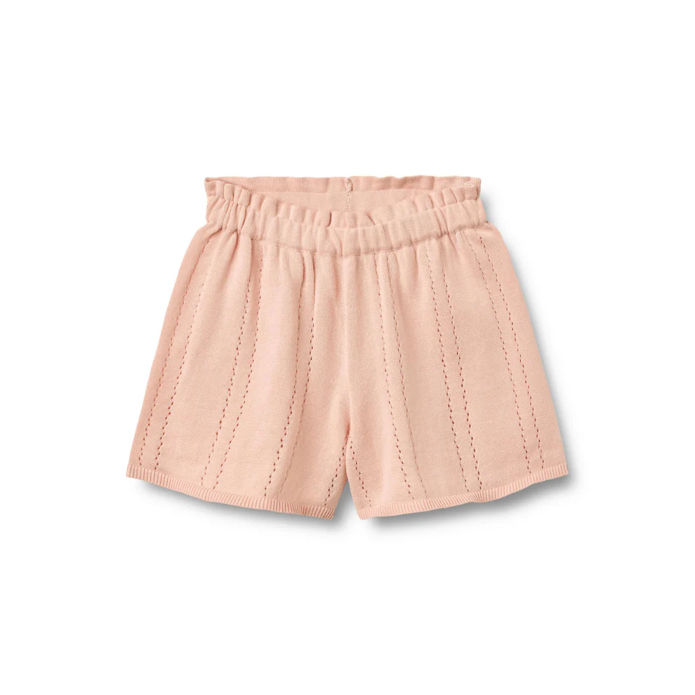 Kort broekje – Knit Shorts Irma – Biologisch katoen – Powder/Roze – Wheat