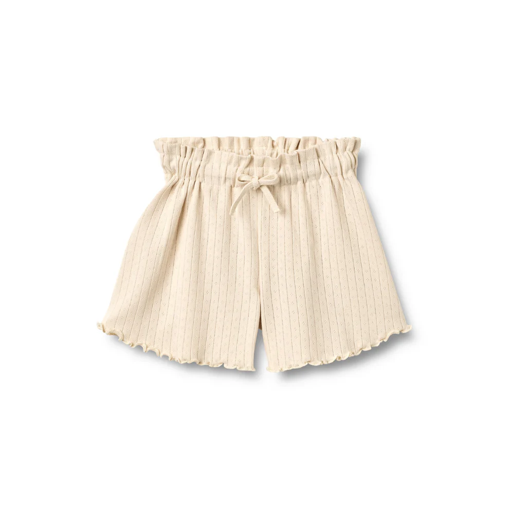 Korte broek – Shorts Ina – Biologisch katoen –  Almond peach – Wheat