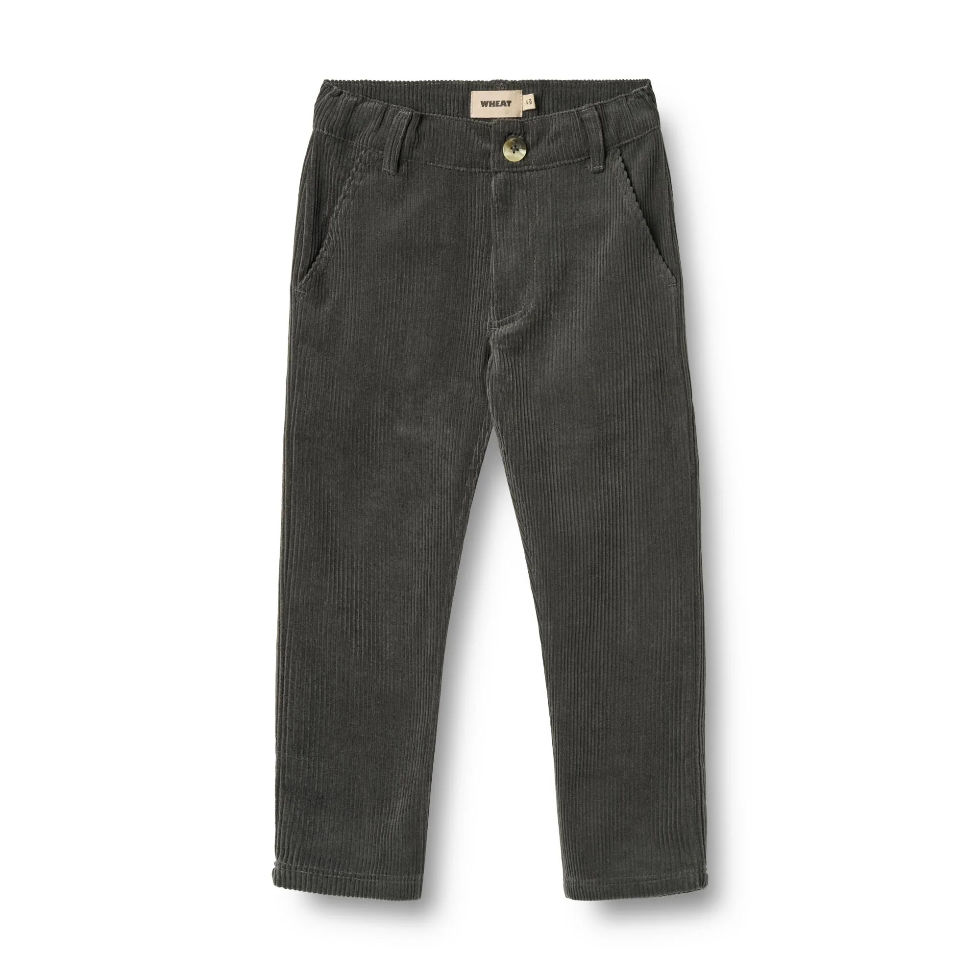 Corduroy broek Hugo – Biologisch katoen – Slim fit – Black sea/zwart – Wheat