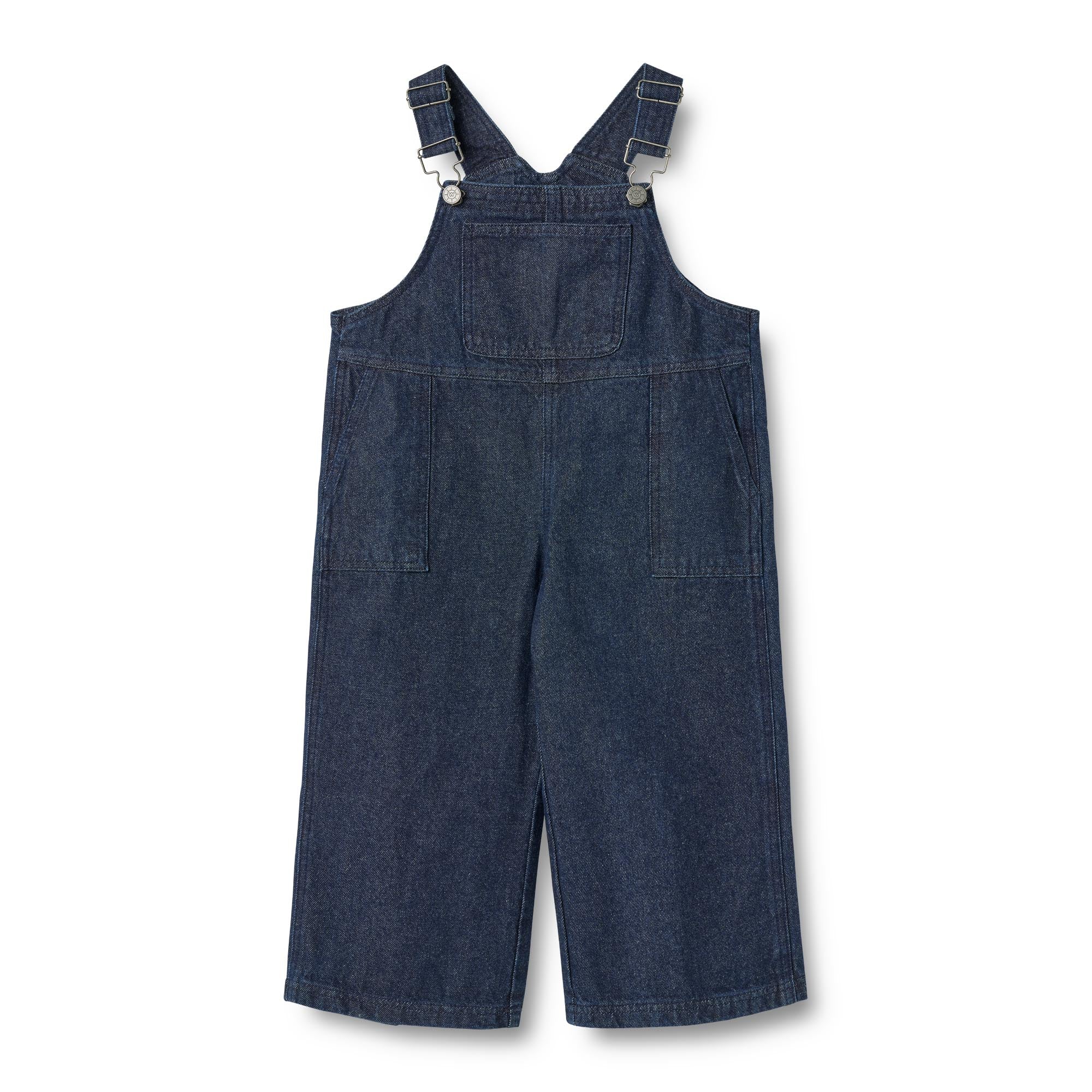 Tuinbroek denim Marley – Biologisch katoen – Dark blue/donkerblauw – Wheat