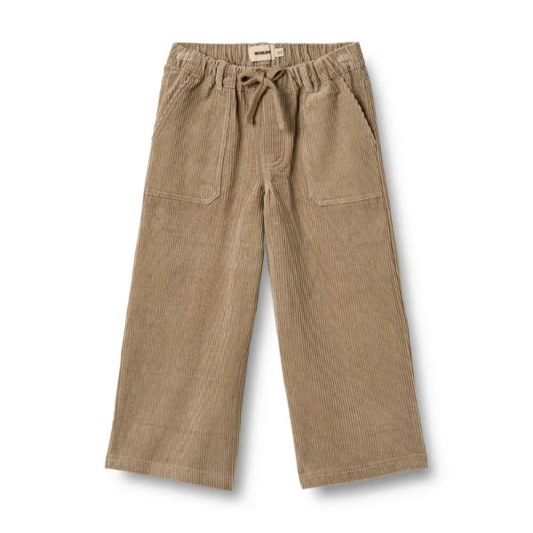 Corduroy broek James – Biologisch katoen – Stone grey/beige – Wheat