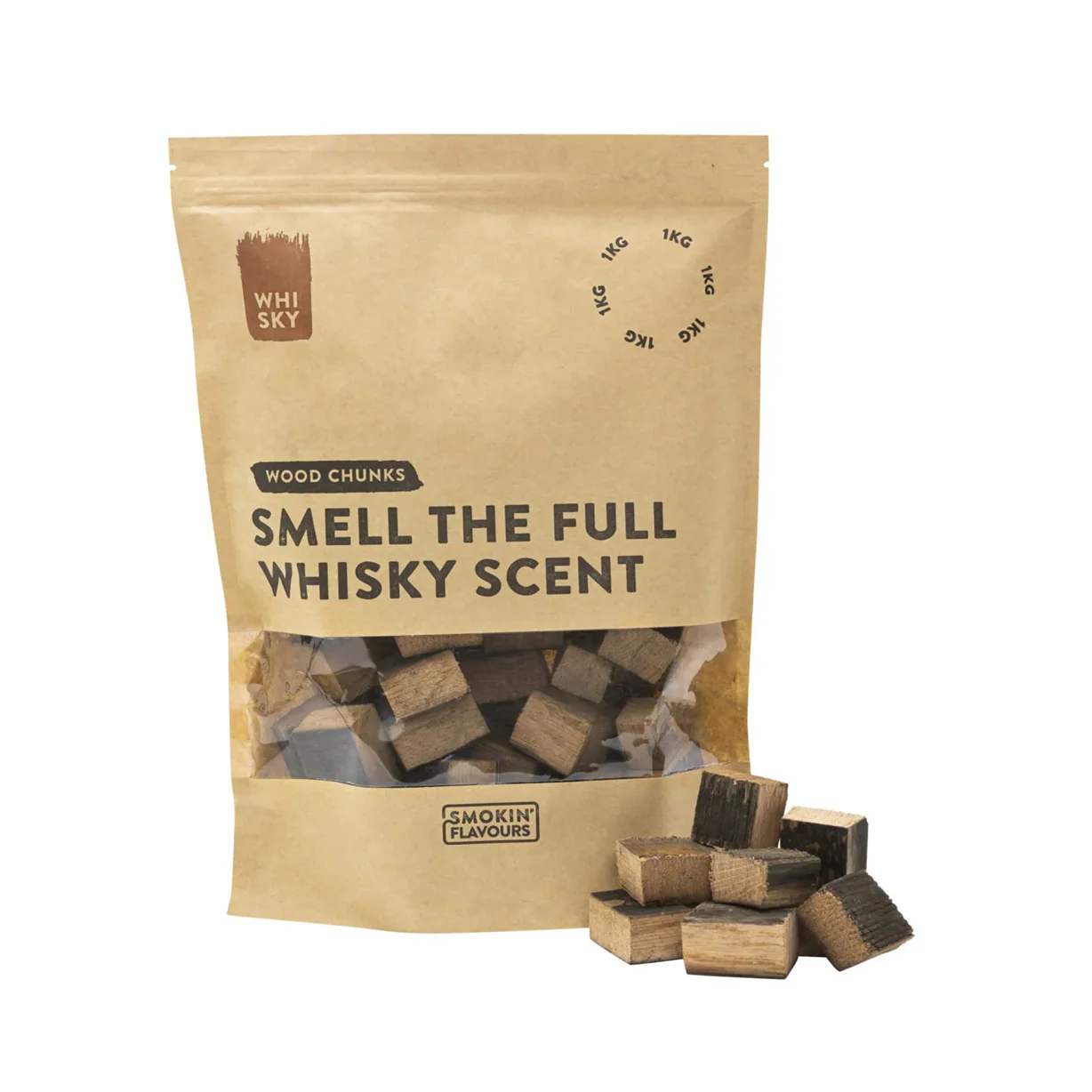 Rookchunks 1 KG Whiskyvaten – Rijke Whisky Smaak